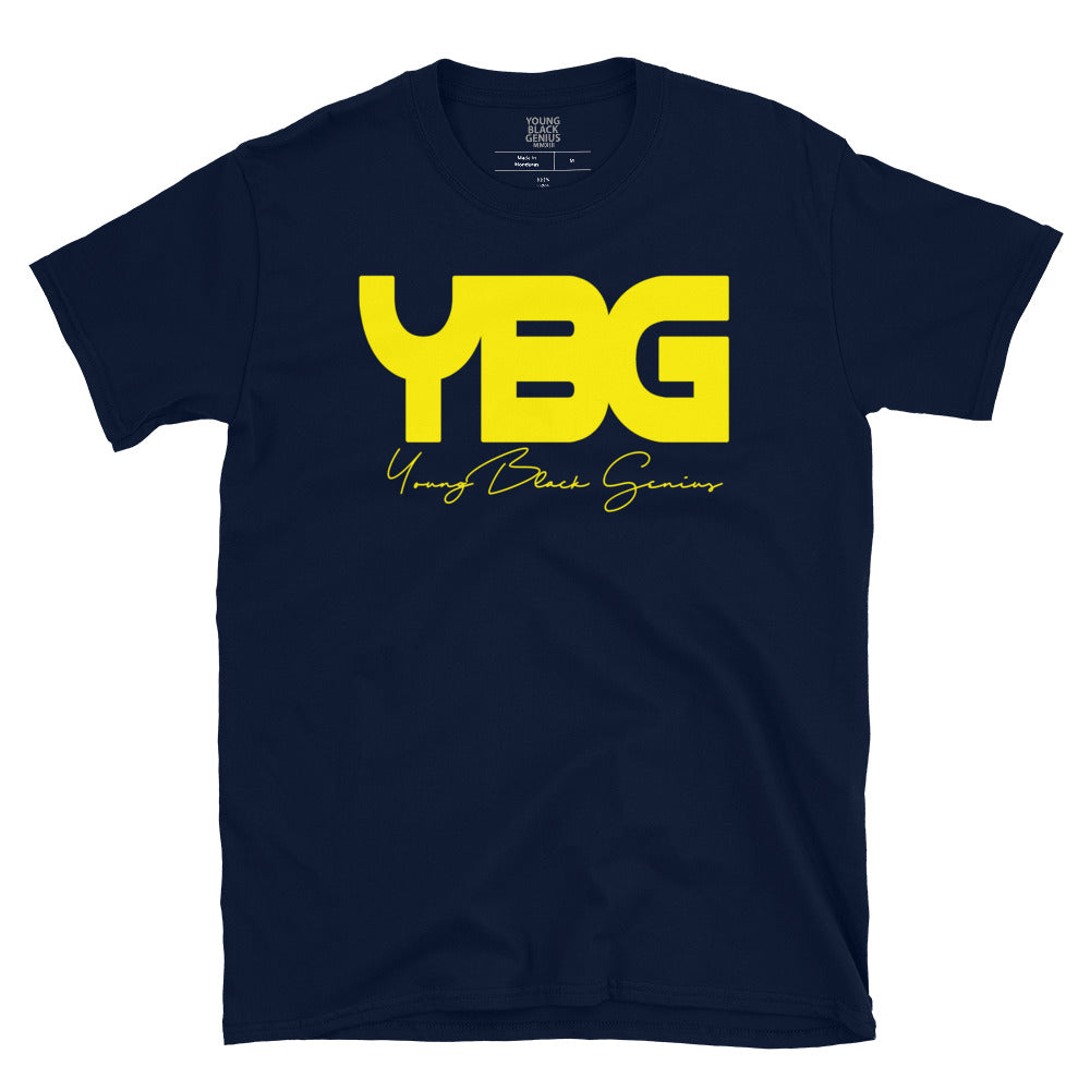YBG Signature Tee (Navy/Gold)